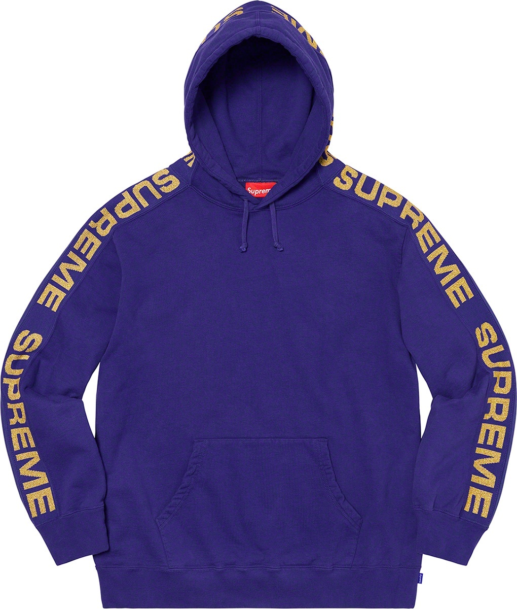 Metallic Rib Hooded Sweatshirt view 2